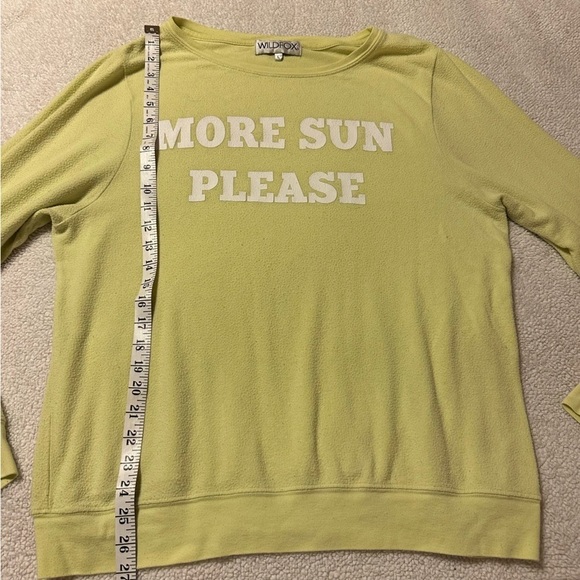 Wildfox More Sun Please Yellow Jumper Knit Sweatshirt - Picture 4 of 9